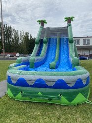 (15)  Tropical Blue Wave Water Slide 35X20   2HP BLOWER